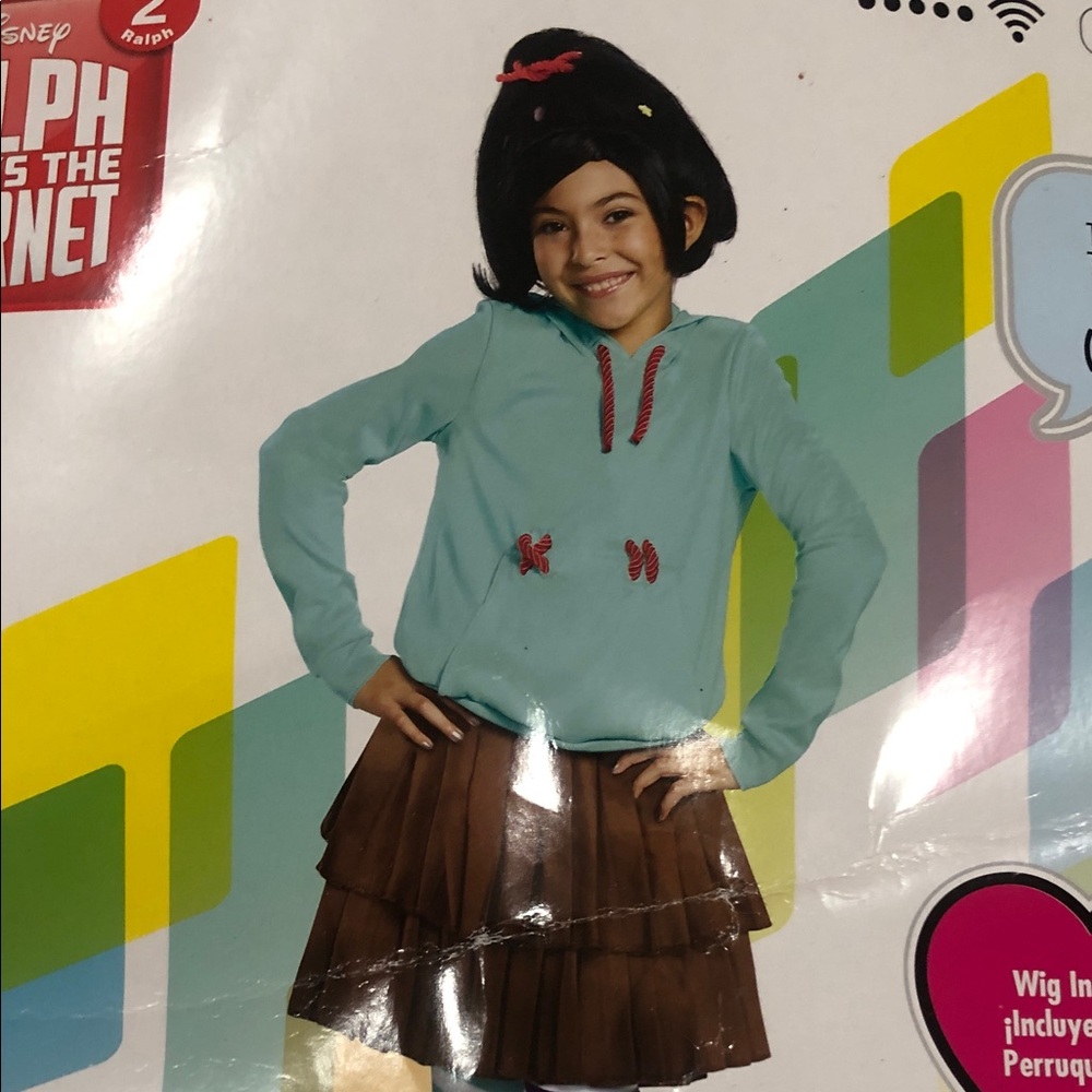 LIKE NEW! Disney Vanelope Vin Shweetz costume. Medium/7-8